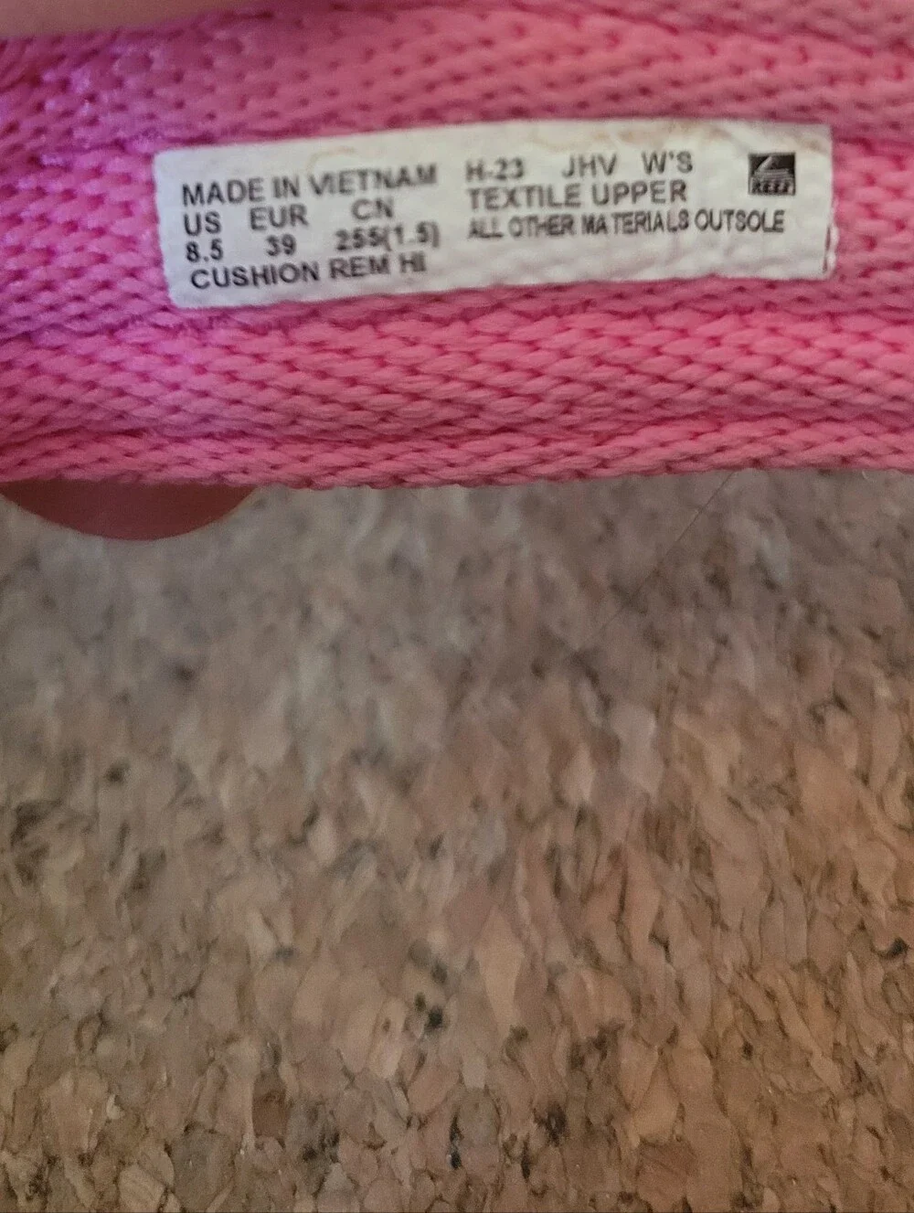REEF 8.5 Pink Strap Platform Sandals